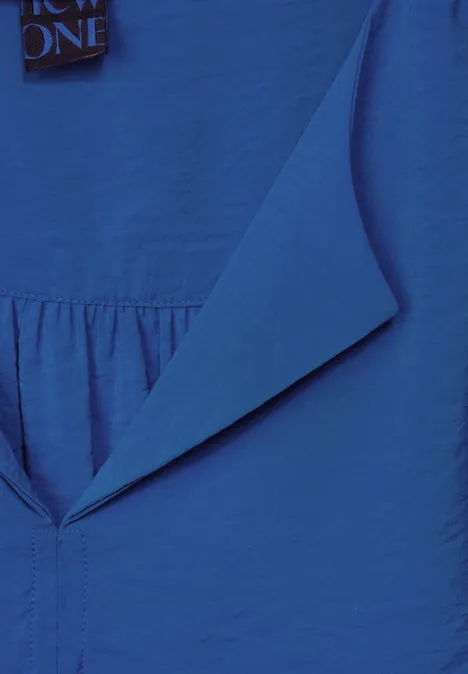 Bluse mit Raffung fresh intense gentle blue
