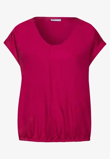 Viscose blouse firefly red