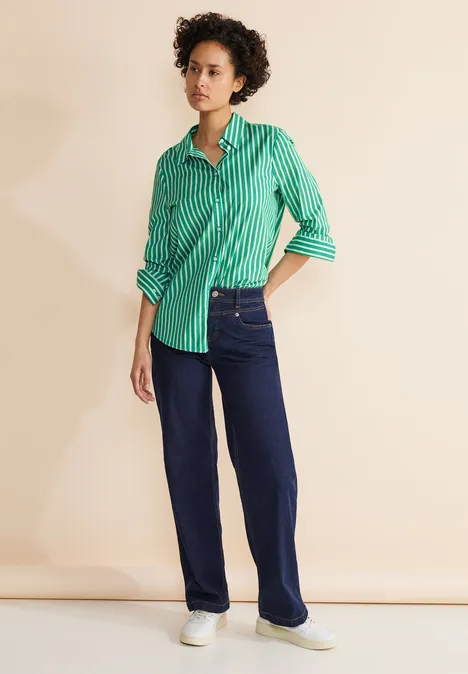 Streifen Hemdbluse fresh spring green
