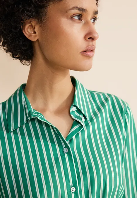 Streifen Hemdbluse fresh spring green