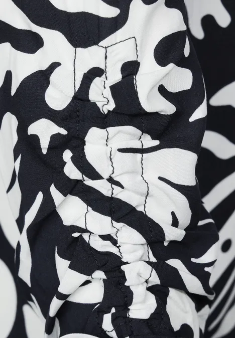 Blusenshirt mit Print deep blue