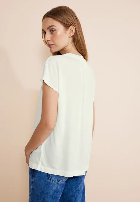 Viskose Blusenshirt off white