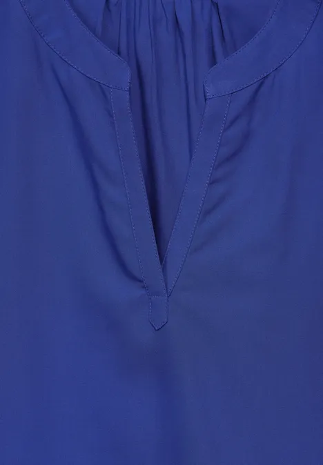 Viskose Blusenshirt intense royal blue
