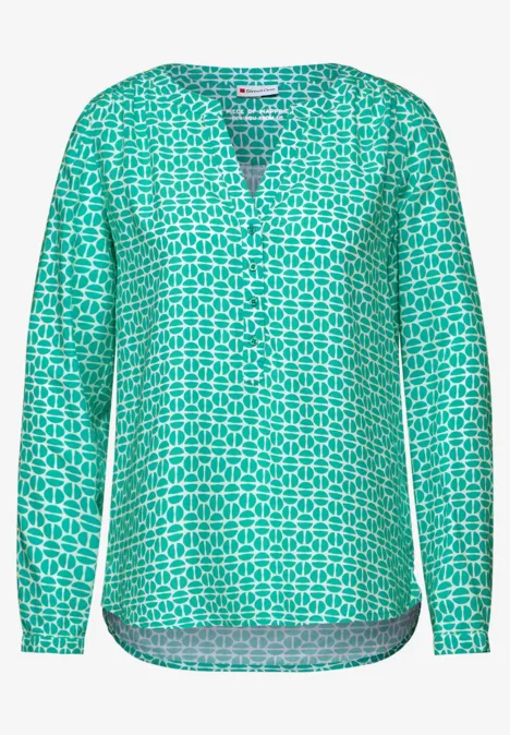 Basic Viskose Bluse dull aqua Basic Viskose Bluse dull aqua