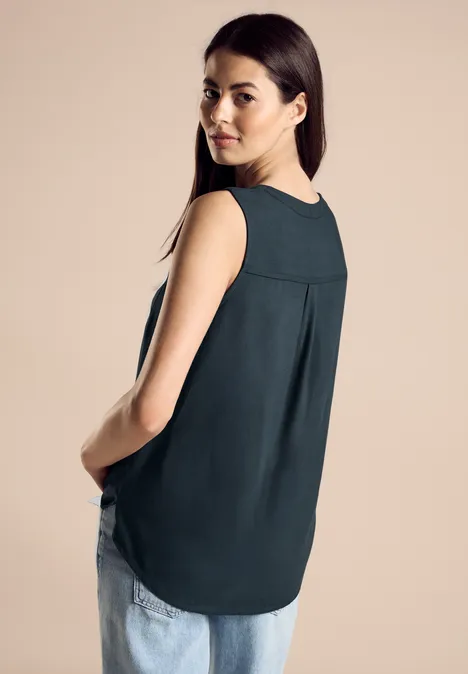 Sommer Blusentop cool vintage green