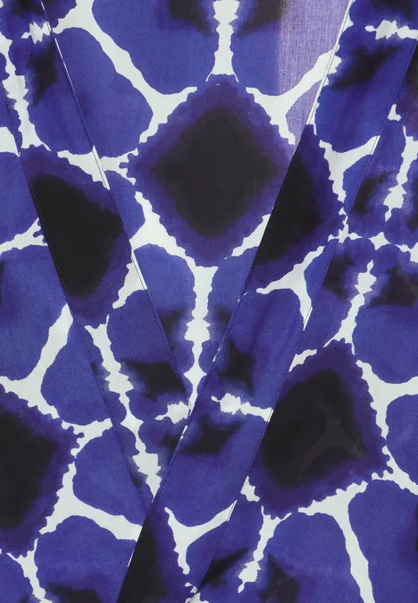 Bluse im Kimono Style violet blue