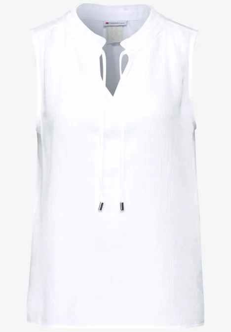 Crinkle Blusentop White