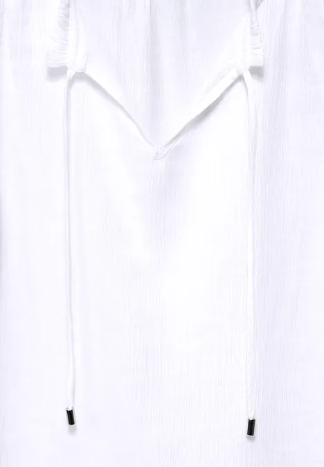 Crinkle Blusentop White