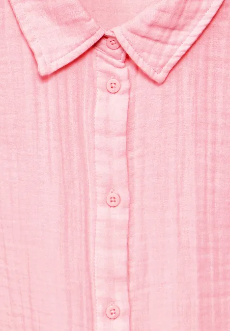 Mousseline shirtblouse fun peach