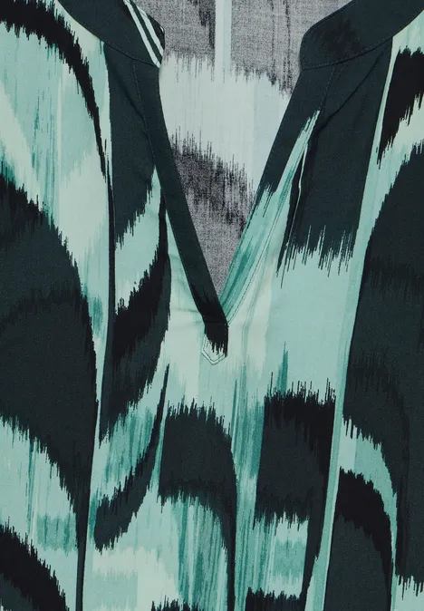 Bedruckte Bluse hunter green