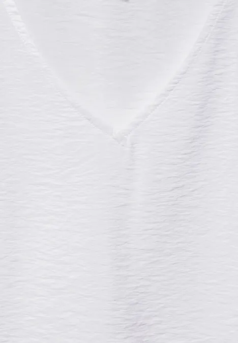 T-Shirt mit V-Ausschnitt White