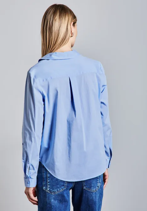 Lange Bluse original blue