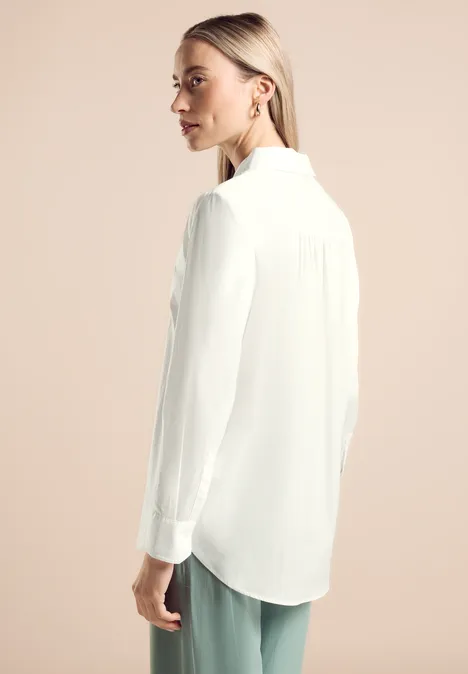 Lange Bluse off white