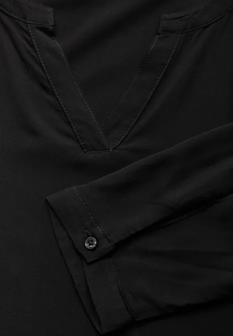Bluse in Unifarbe Black