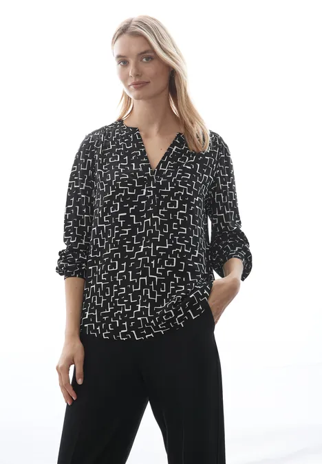 Bedruckte Tunika Black