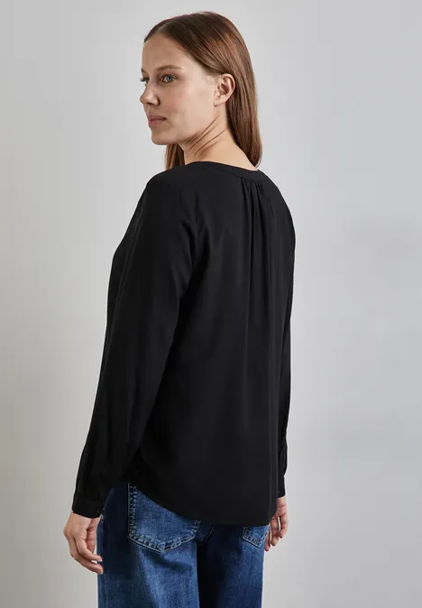 Tunika in Unifarbe Black