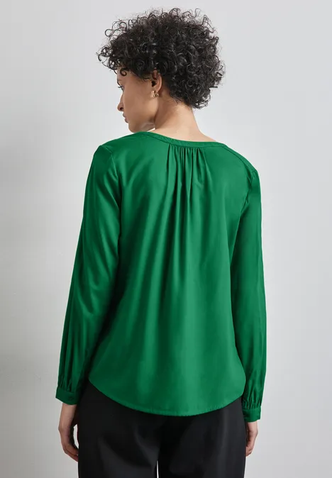 Tunika in Unifarbe vibrant green