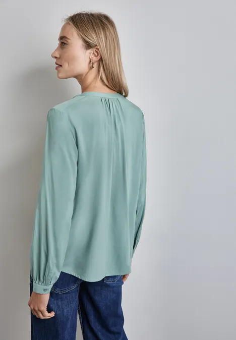Tunika in Unifarbe seafoam green