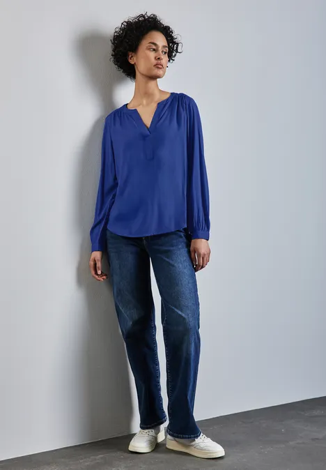 Tunika in Unifarbe dodger blue