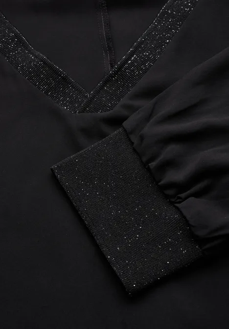 Dolman Bluse Black