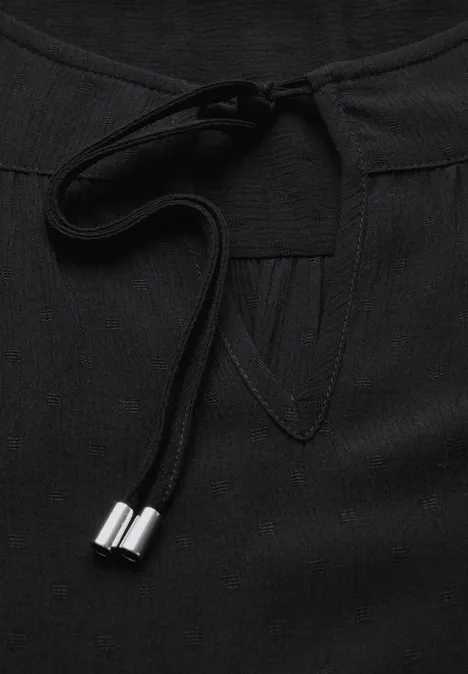 Tunika mit Tape-Detail Black