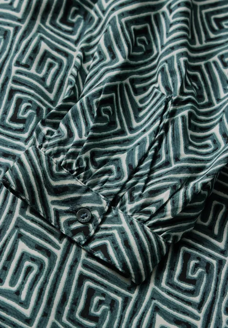 Bedruckte Bluse cool vintage green