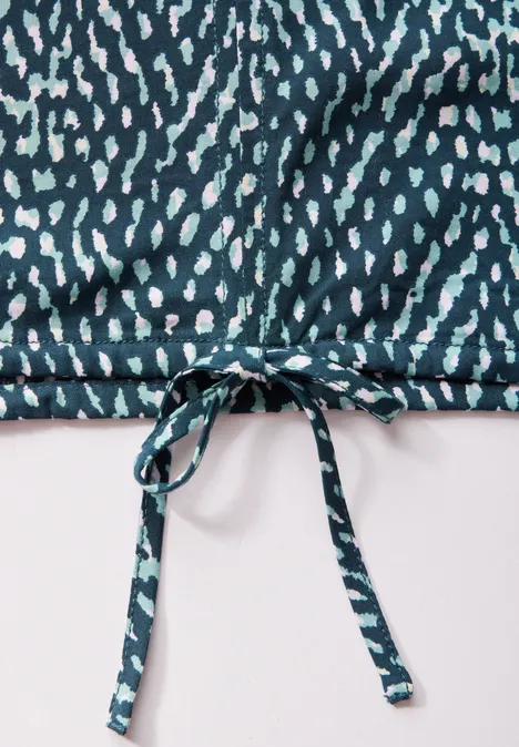 Gemusterte Bluse cool vintage green