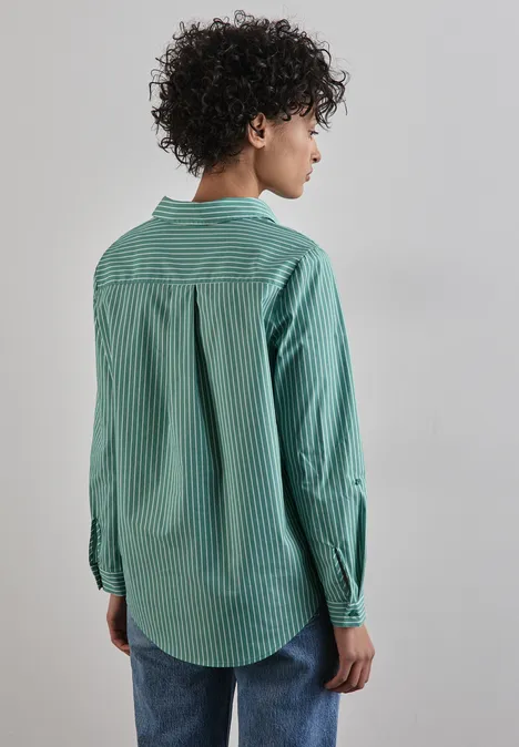Business Longblouse sunlit green