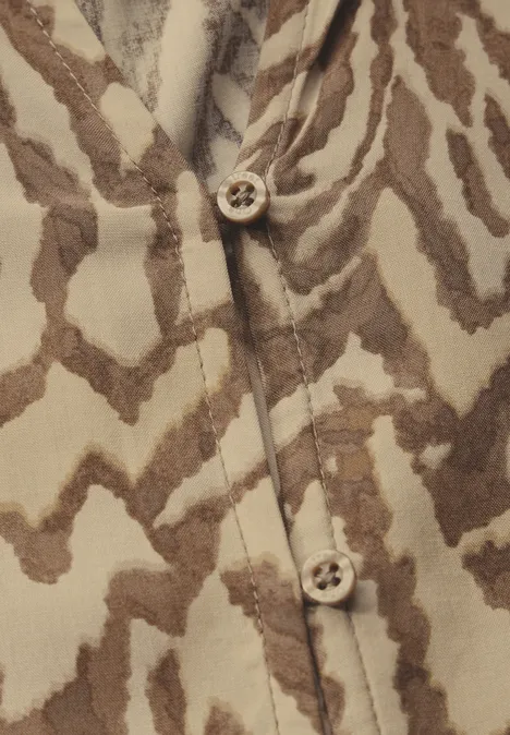 Bedruckte Bluse honey sand