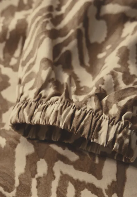 Bedruckte Bluse honey sand