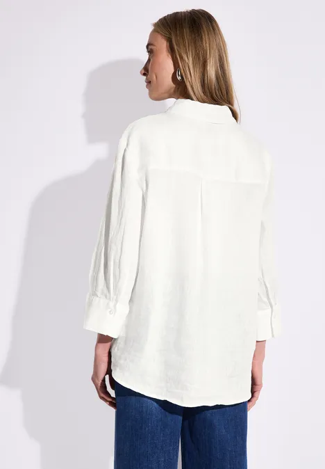 Leinenhemdbluse off white