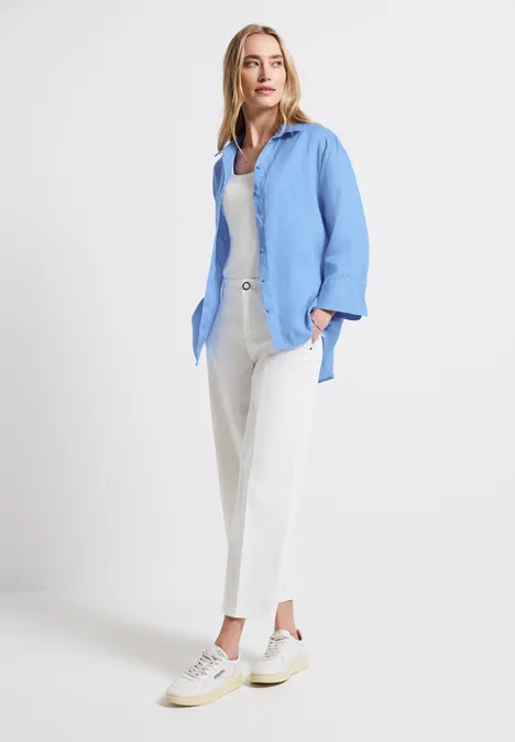Leinenhemdbluse serenity blue