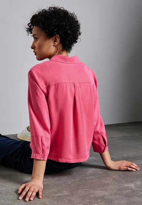 Bluse im Washed-Look sugar coral