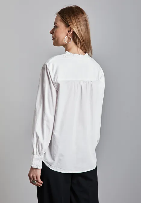 Bluse mit Rüschen-Details White