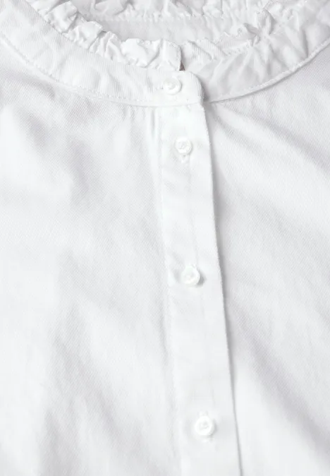 Bluse mit Rüschen-Details White