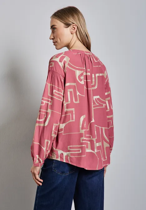 Tuniek met smokdetails sugar coral