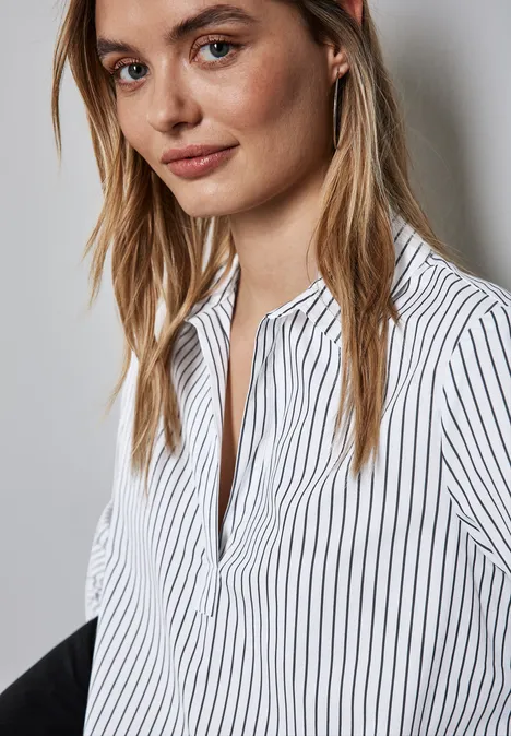 Lange Business-Bluse White