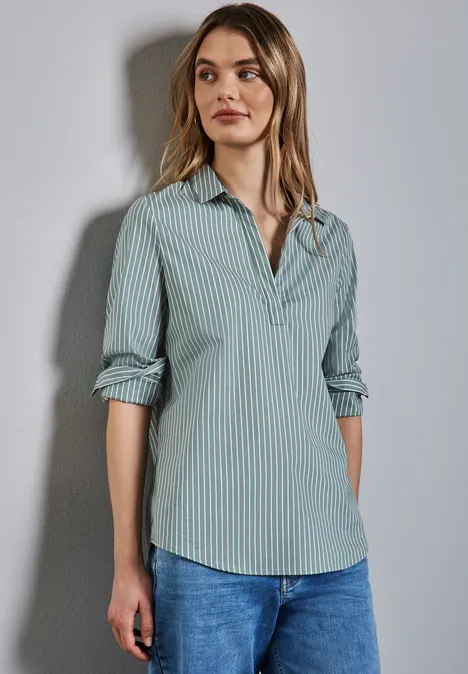 Lange Business-Bluse seafoam green
