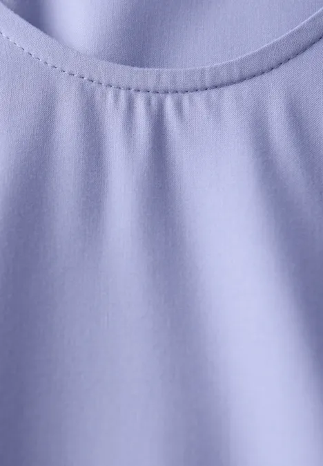 Bluse in Unifarbe viola lilac