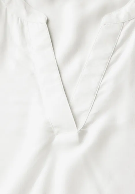 Bluse in Unifarbe off white