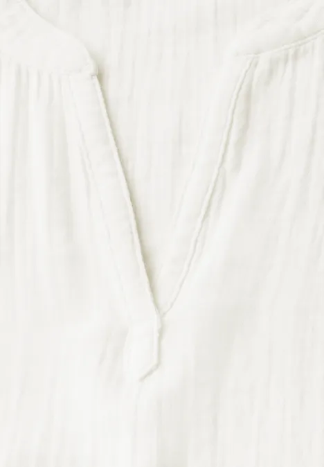 Musselin-Bluse off white
