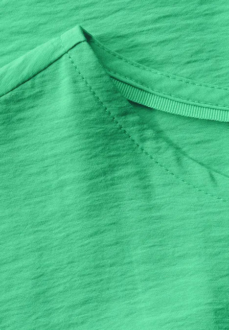 Bluse in Unifarbe tendril green