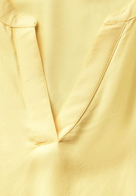 Bluse in Unifarbe solar yellow