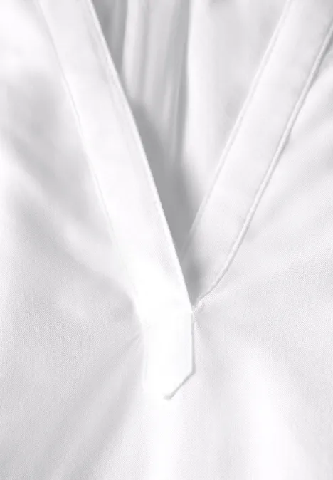 Bluse in Unifarbe White