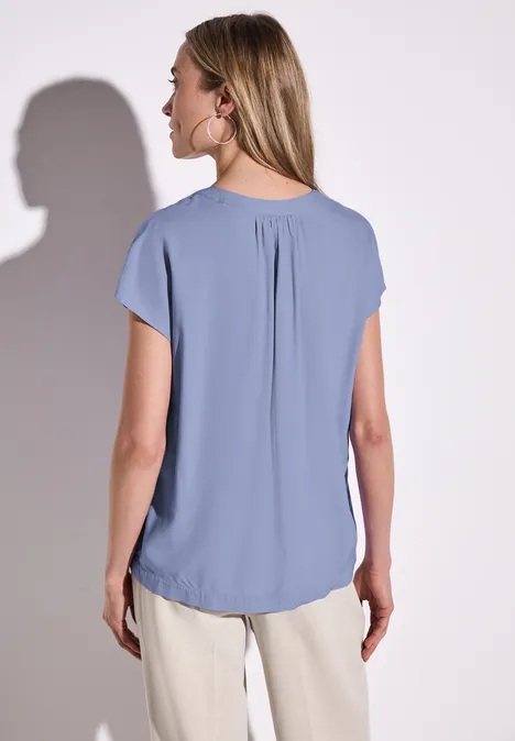Bluse in Unifarbe viola lilac