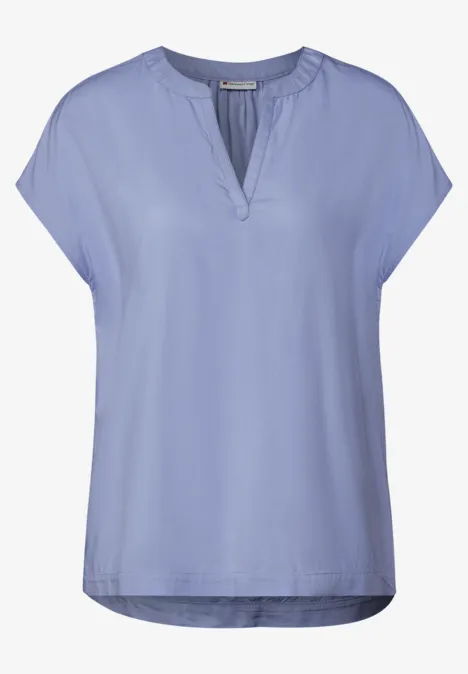 Bluse in Unifarbe viola lilac
