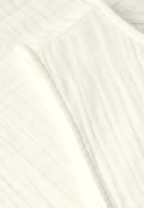 Musselin Blusentop off white