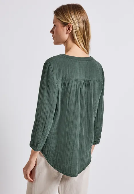 Musselin Tunika mid green