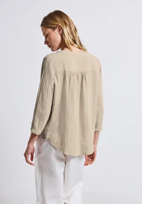 Musselin Tunika coastal beige