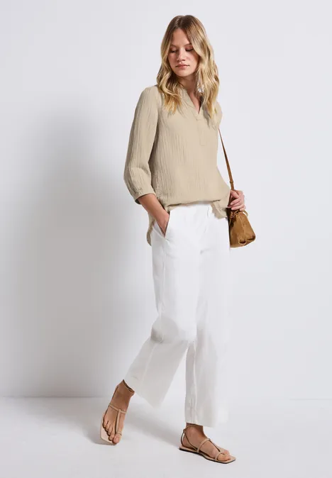 Musselin Tunika coastal beige